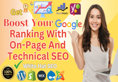 I will do On Page and Technical SEO work for WordPress, Shopify, wix website