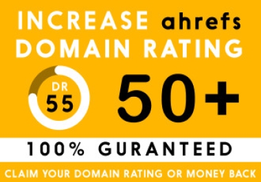 Boost your website Ahrefs DR 50+ Domain Rating and DA 30+ 