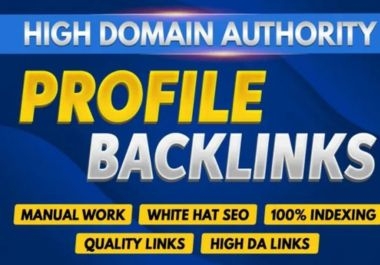 I will create profile backlinks high da pa tf cf