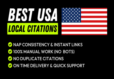 I will create best usa local citations directory submission to rank in google maps