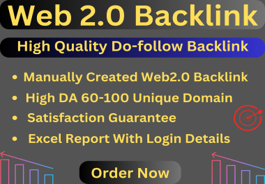 I will do web 2.0 backlinks manually Make DO-follow