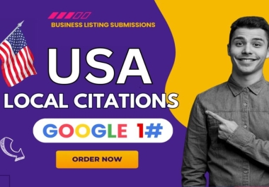 I will submit 100 USA,  UK,  Canada Local Citations for Business Listing