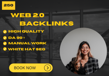 250 High Quality Web2.0 Backlinks