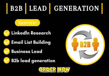 I will do targeted b2b lead generation, lead prospecting and list building