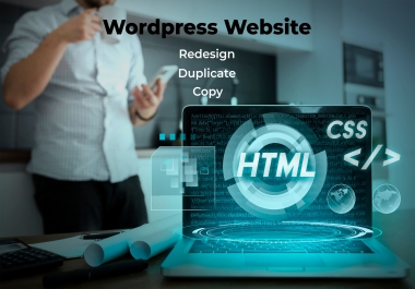 I will create,  redesign or clone your wordpress website