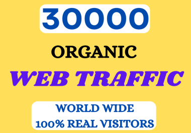 Drive high-quality, genuine organic web traffic from around the globe to your website.