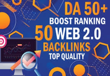 I Will Build 50 web2.0 High quality Contextual dofollow backlinks