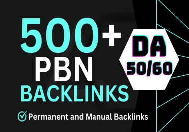 Rank higher on google with 500 powerful da 50+ PBN links