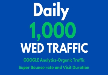 I will do website promotion, link promotion to increase organic website traffic