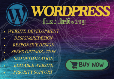 I will create wordpress website,website development,design website