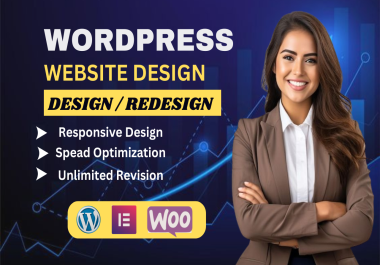 design wordpress website,  Woocommerce website and business website