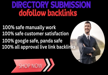 100 Directory Submission backlinks with approved on PR USA web directories manually website google