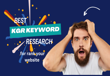 KGR keyword research for rank your website 