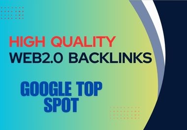 I will Create Top 50 Web2.0 Backlinks Manualy Rank Blast to hit Google Top Spot