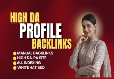 I Will Do 110 High Authority Profile Backlinks