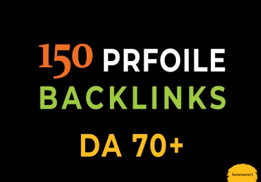 I Will manualy Create 150 Unique DA100 PR9 SEO Permanent Profile BackIinks