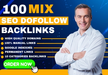 I will provide 100 mix seo dofollow High quality Backlinks 