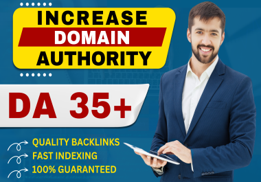 I will Increase MOZ Domain authority DA 35 Plus 