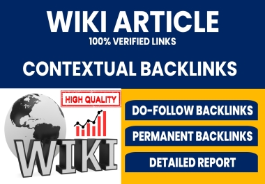 I Will Build 100 High-Quality Wiki Backlinks for SEO Success