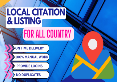 Local citations business listing for any country to boost your SEO