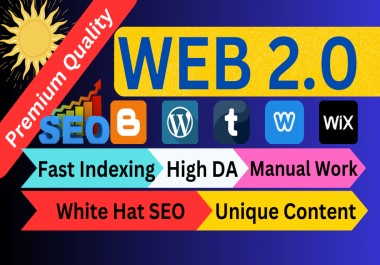 High authority Dofollow Contextual Web 2.0 Backlinks for improved SEO