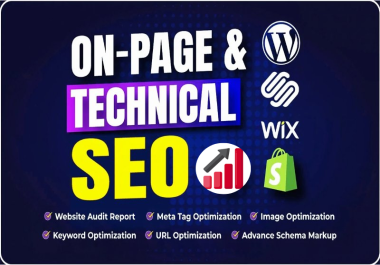 I will fix your on-page website's  technical SEO features of WordPress,  Wix and Shopify