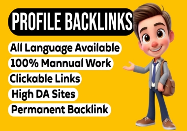 150 White hat SEO Dofollow Profile Backlinks for Google ranking