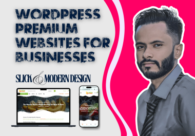 Simple WordPress Business Websites. 5-page,  Slick design,  Mobile-Friendly website