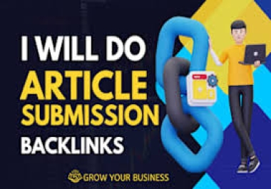 I will do contextual link building and article submission 200 unique domain DA 50 90