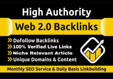 Create Top 20 web 2.0 Backlinks to increase your website ranking