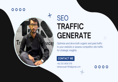 Generate both fake and genuine traffic to your website or a competitor's website.