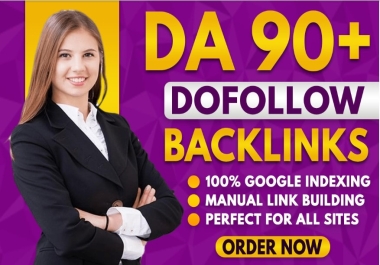 I will do high authority da 90 dofollow manual backlinks white hat SEO link building