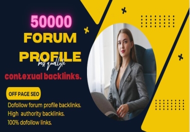 i will build manually 100 dofollow forum profile backlinks 