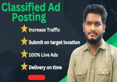 Boost Your Business with Expert 120 Classified Ad Posting for wide exposure