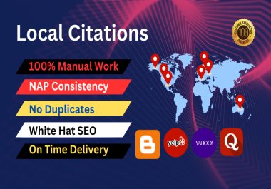 I will build 50 high-quality local citations to improve your local SEO