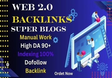 build powerful 50+ Web 2.0 backlinks to boost your rankings