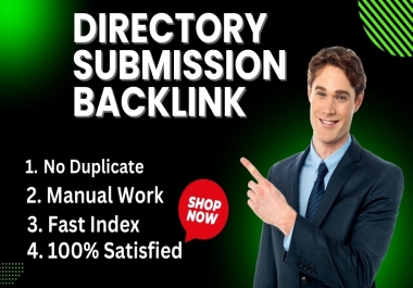 I will do top 450 directory submission SEO backlinks