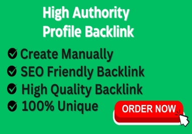 I will do 150 high-authority SEO profile backlinks