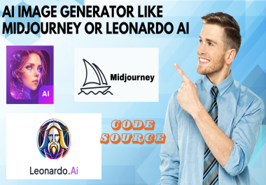 I Will Code a Custom AI Image Generator Like MidJourney or Leonardo AI