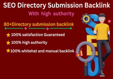 I will create 80 directory submission SEO backlink and listing links