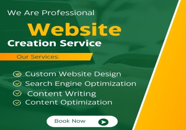 website creation services, Search engine optimization and content optimization