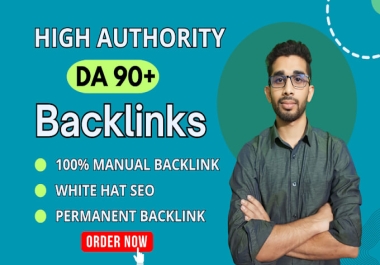 I will build high authority da 90 plus SEO profile backlinks