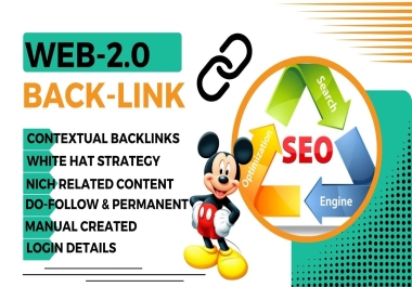 I will build manually high authority web 2 0 back-links