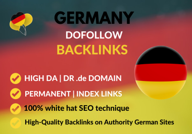 High-quality 25 German backlinks for better Google rankings Safe link building