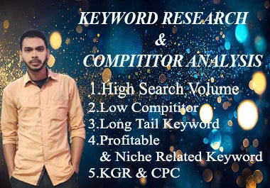 I will conduct comprehensive SEO keyword research and analyze competitors in detail.