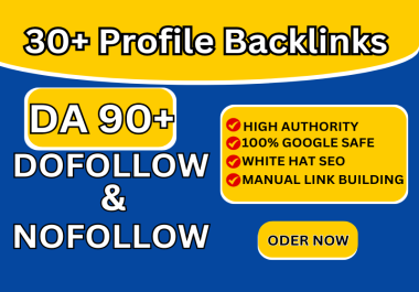 I will build high authority DA 90 plus SEO profile backlinks for brand creation.