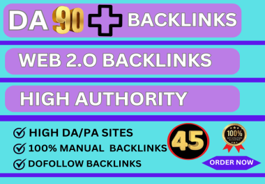 Build 90+high authority web 2.0 seo Dofollow Backlinks