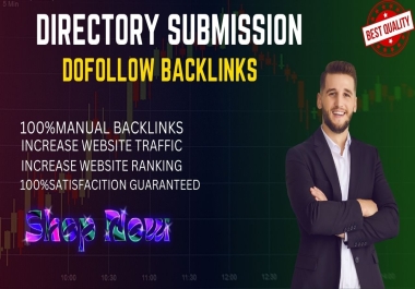 Manually 180 dofollow directory submission backlinks for Website Ranking