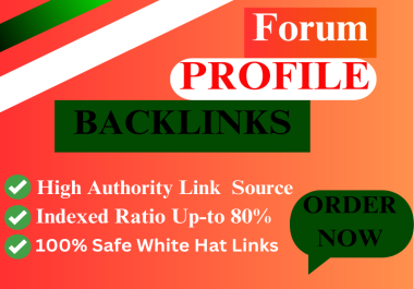 I Create Manual Quality forum profile backlinks SEO link-building