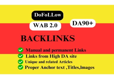 Manual web 2.0 backlinks to boost your website